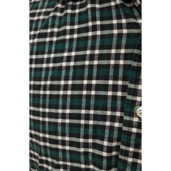 Gap Mens Medium Green Plaid Long Sleeve Button Up Flannel Shirt - Picture 2 of 10